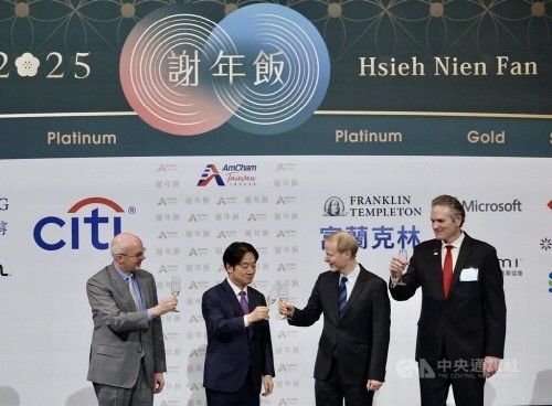 AIT타이베이처장, 라이칭더 대만총통, 주대만암참이사장,미 알래스카주지사(왼쪽부터