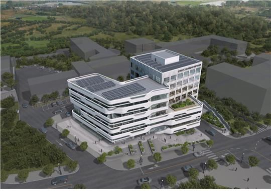 강원 원주 그린스타트업타운 복합허브센터 조감도