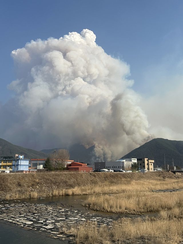 오후 4시 기준 산청 산불 현장