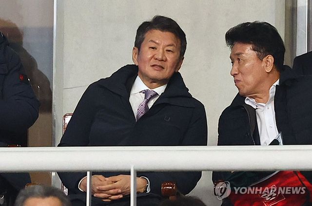 오만전 찾은 정몽규 회장