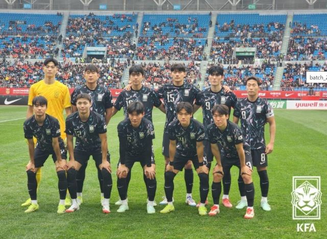 한국 U-22 축구대표팀 선수들