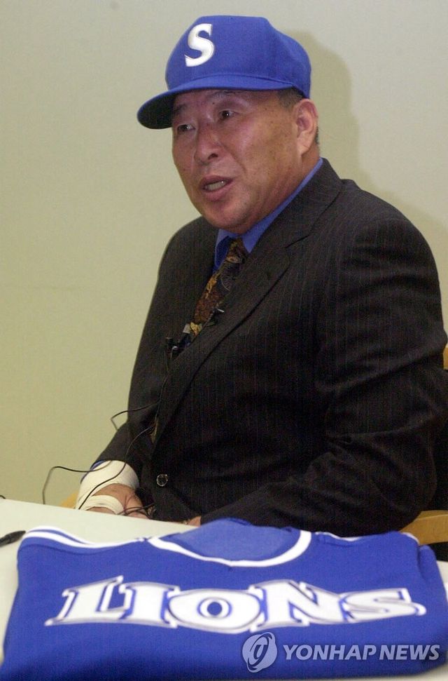 김응용 삼성 감독 기자회견