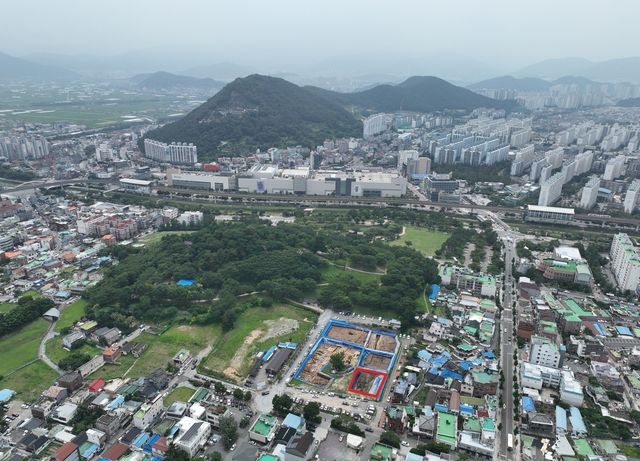 김해 봉황동 유적 원경 