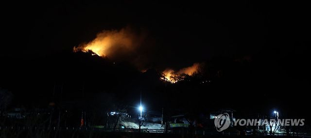 산청군 시천면 산불