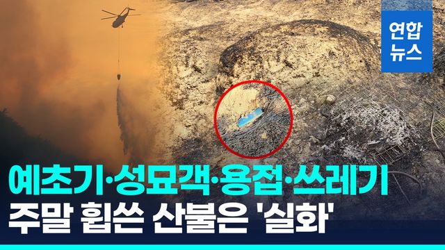 [영상] 영남권 덮친 화마에 공중·지상 총력전…산불 원인은 '실화' - 2