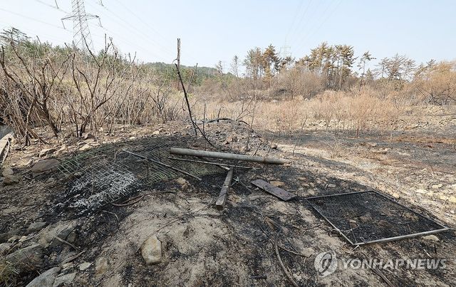 울주군 산불 발화 추정 장소