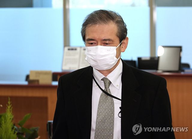 지난달 독도 관련 초치됐을 당시의 주한일본대사관 미바에 다이스케 총괄 공사