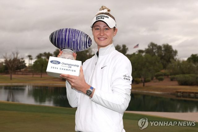 지난해 포드 챔피언십 우승 당시 넬리 코르다