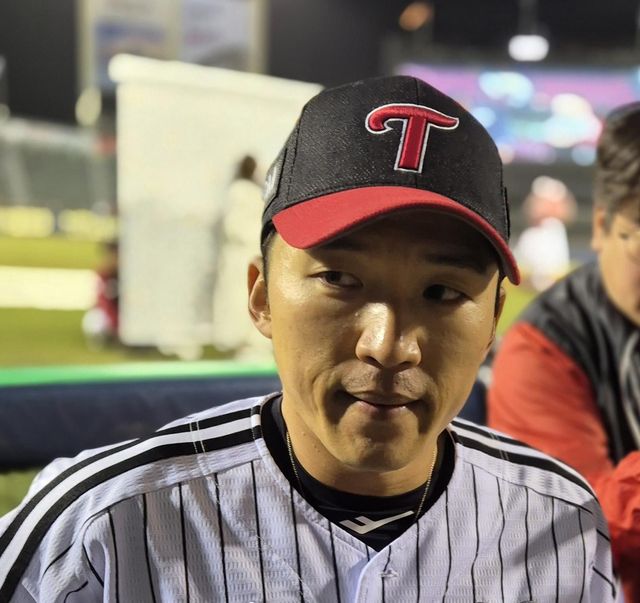 인터뷰하는 박해민