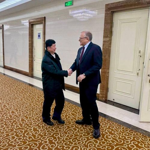 전설룡 북한 보건성 부상을 마중하는 알렉산드르 마체고라 주북 러시아 대사