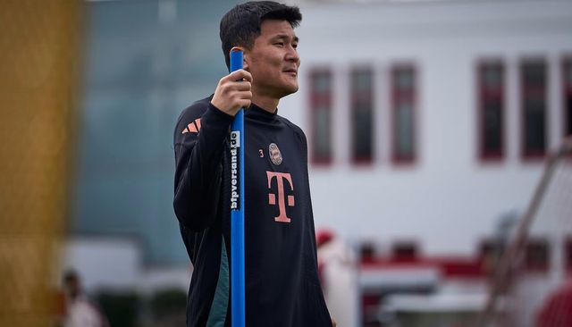 팀훈련에 합류한 바이에른 뮌헨의 수비수 김민재
