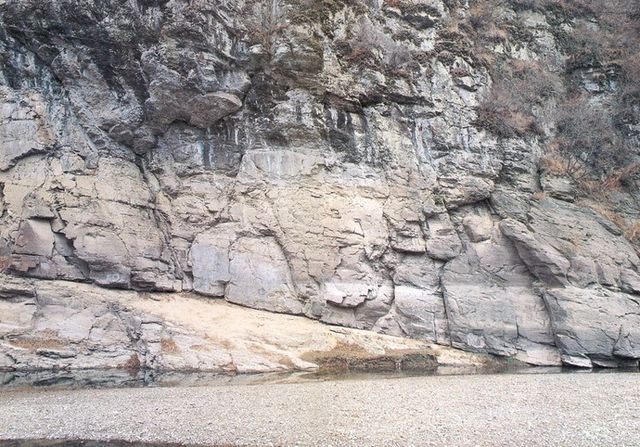 국보 '울주 대곡리 반구대 암각화' 모습 