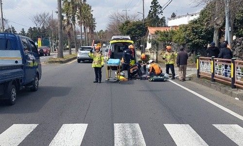 제주 서귀포시 회수동 교통사고 현장