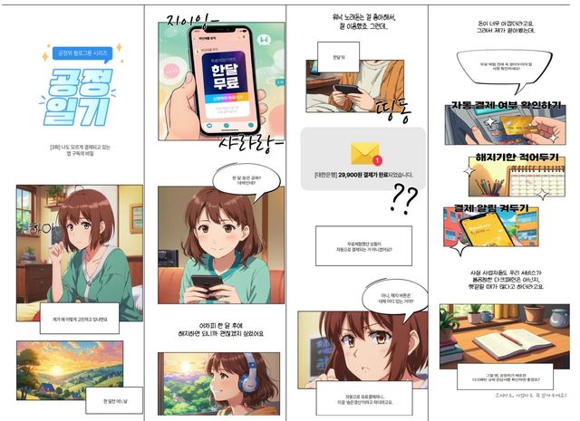 생성형 AI를 활용한 공정위 정책홍보 웹툰