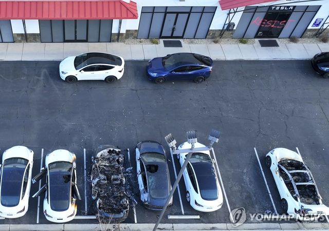 라스베이거스에서 발생한 테슬라 차량 방화