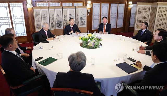 한덕수 권한대행, 경제6단체 간담회 주재