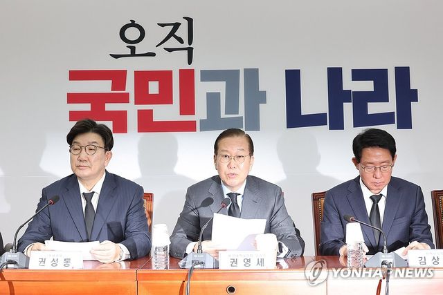 발언하는 권영세 비상대책위원장