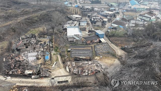 산불에 쑥대밭 된 영덕