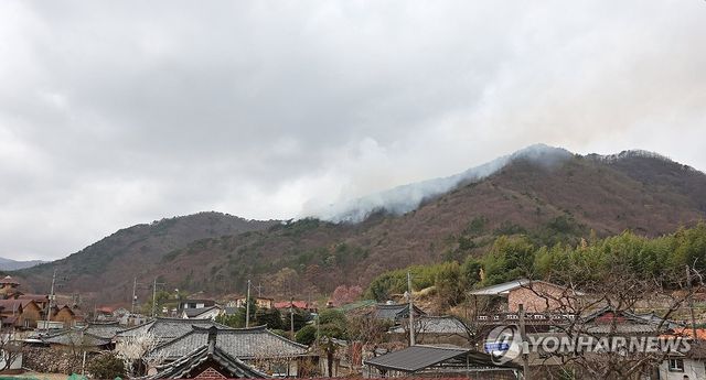 엿새째 이어진 울주 온양 산불