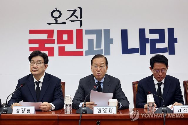 발언하는 권영세 비상대책위원장