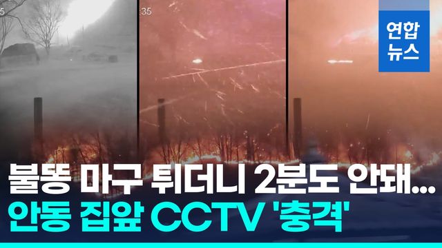 [영상] '역대 최악 산불'…초속 20km 돌풍에 2분 만에 주택가 덮쳤다 - 2