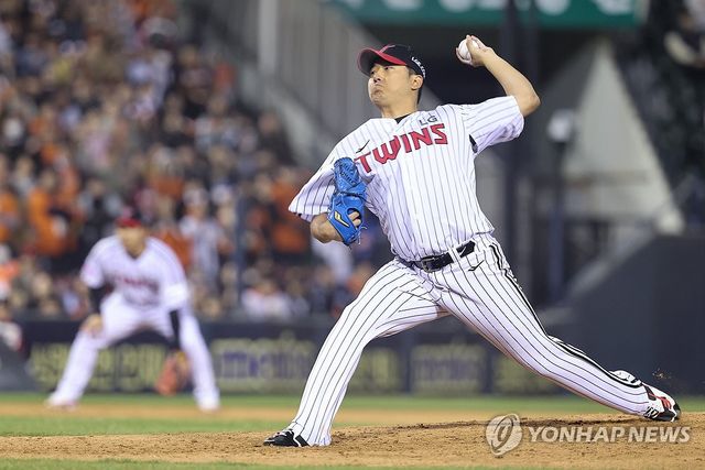 LG 선발 송승기, 7이닝 무실점 괴력투