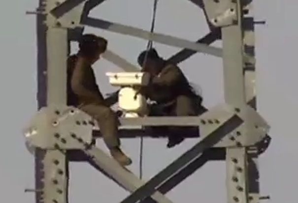 경의선 송전탑의 CCTV