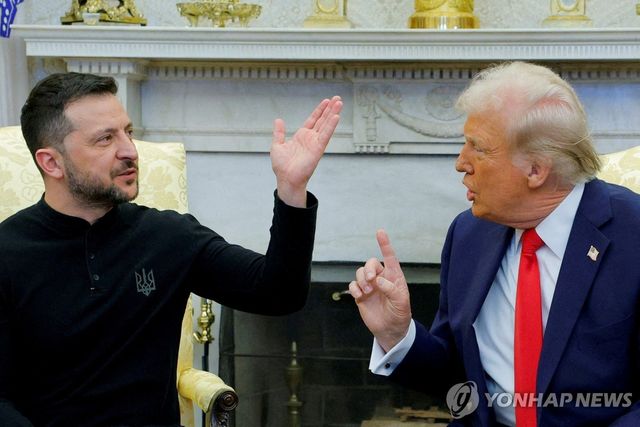 젤렌스키 대통령과 트럼프 대통령 백악관 회담