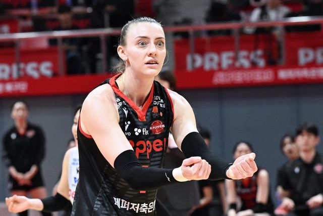 여자 프로배구 페퍼저축은행의 외국인 선수 테일러