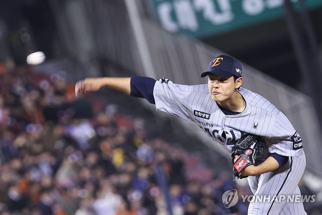 돌아온 문동주, 5이닝 1피안타 6탈삼진 맹활약