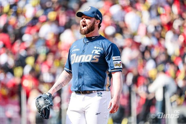 22일 KIA전에 나온 NC 로건