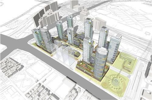 용산 정비창 재개발 조감도