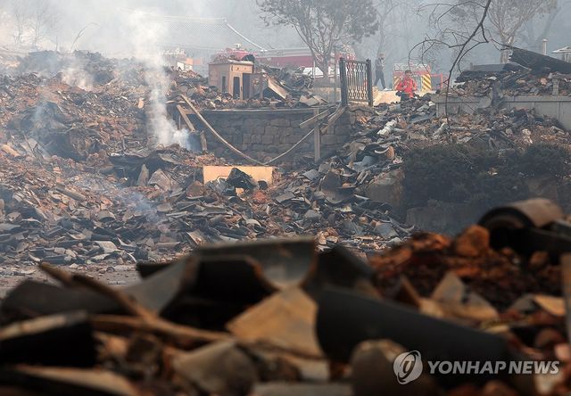 화마가 휩쓸고 간 고운사