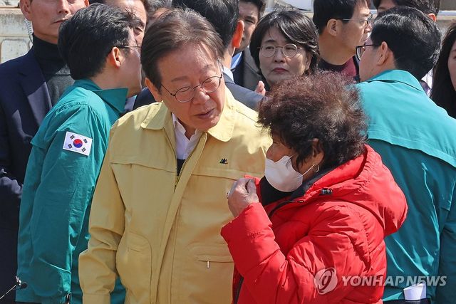 영덕 방문한 이재명 대표