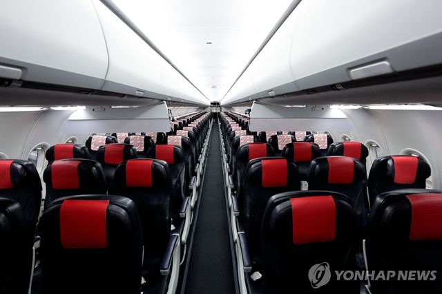 에어프랑스 항공기 기내 모습 