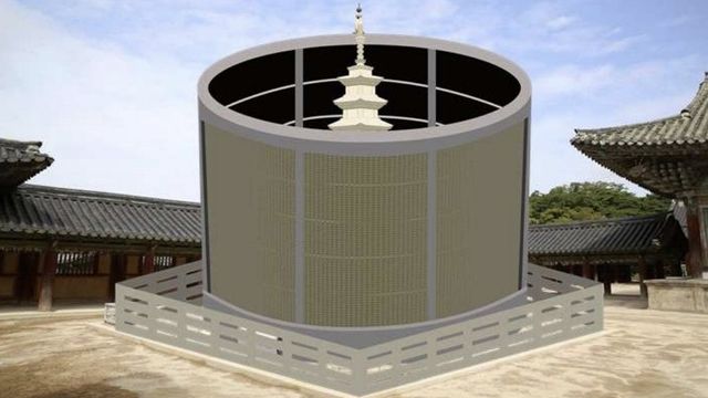 문화유산 보호용 방화 구조물 개념도 