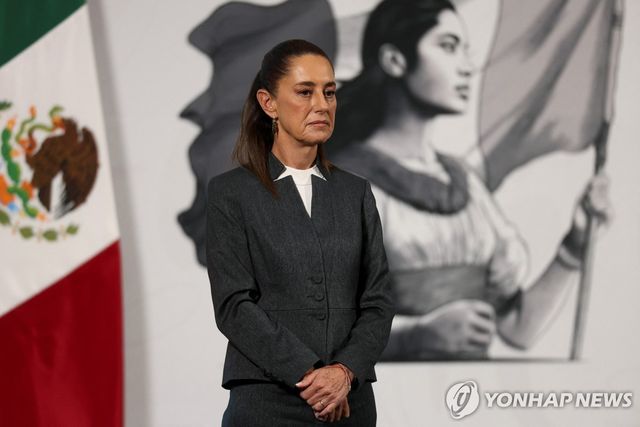 정례 기자회견 하는 멕시코 대통령