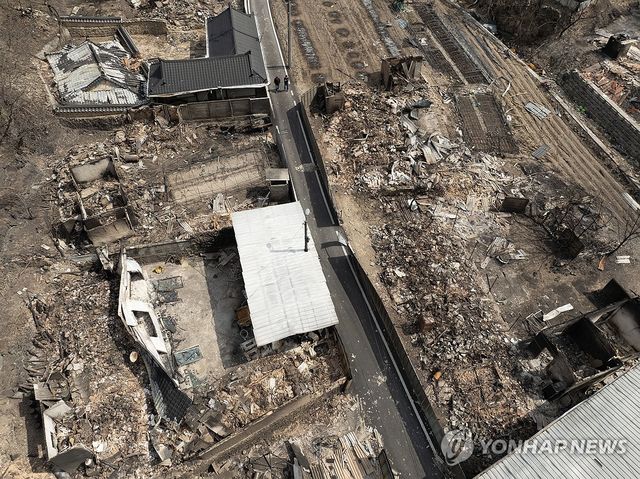 폐허가 된 안동 임하면