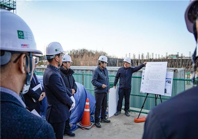 수산정수장 고도정수처리시설 공사 현장