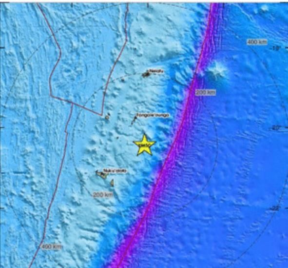 통가 해역 지진
