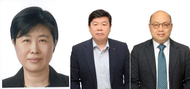 왼쪽부터 김명희 본부장, 이희상 부사장, 강상엽 중소중견본부장