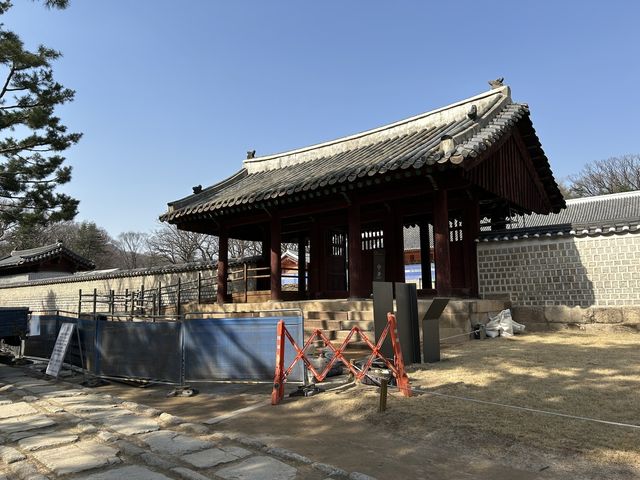 종묘 정전 보수 공사 현장 모습 