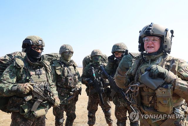 한미연합훈련 참가한 주한미군