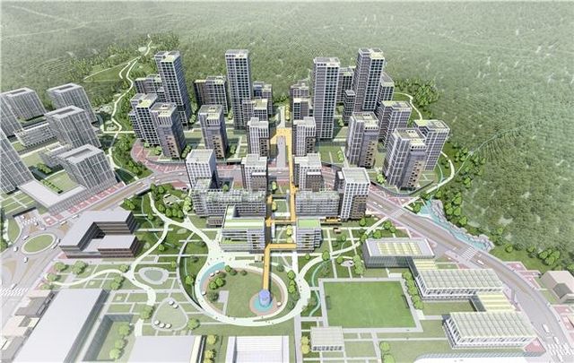 서울 강남구 구룡마을 도시개발사업 설계공모 당선작 조감도