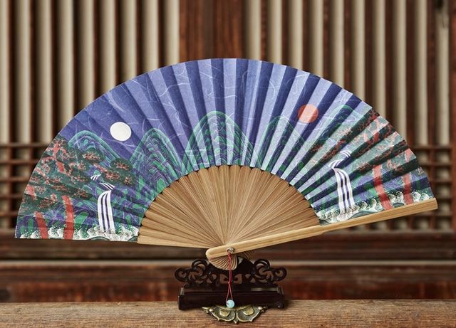 일월오봉도 부채