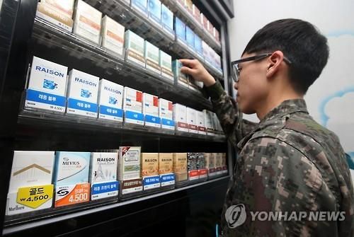 PX서 판매되는 외국산 담배