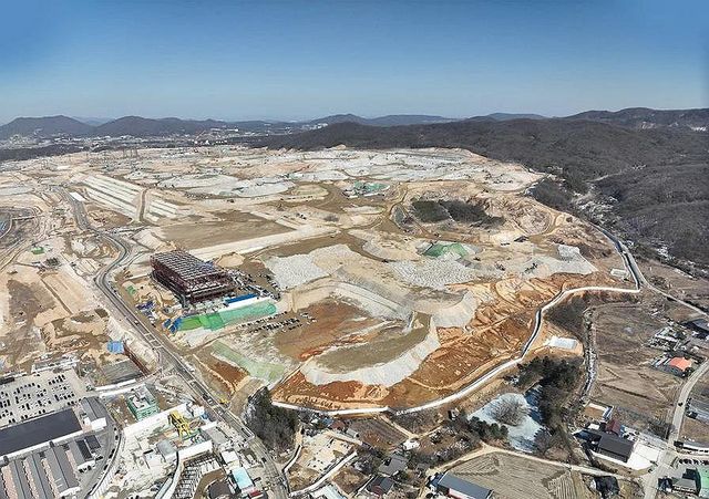 SK하이닉스 용인 반도체 클러스터 1기 팹 건설 현장