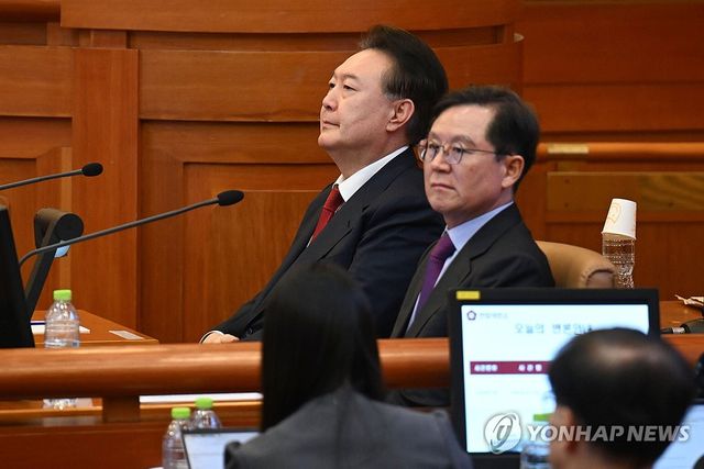 윤 대통령, 탄핵심판 10차 변론기일 출석