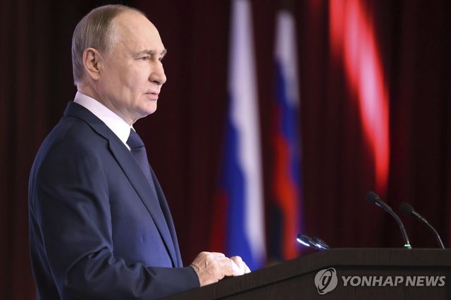 블라디미르 푸틴 러시아 대통령 내무부 연설