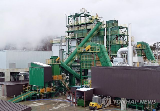 간벌한 목재를 연료로 한 일본 첫 바이오매스 발전소